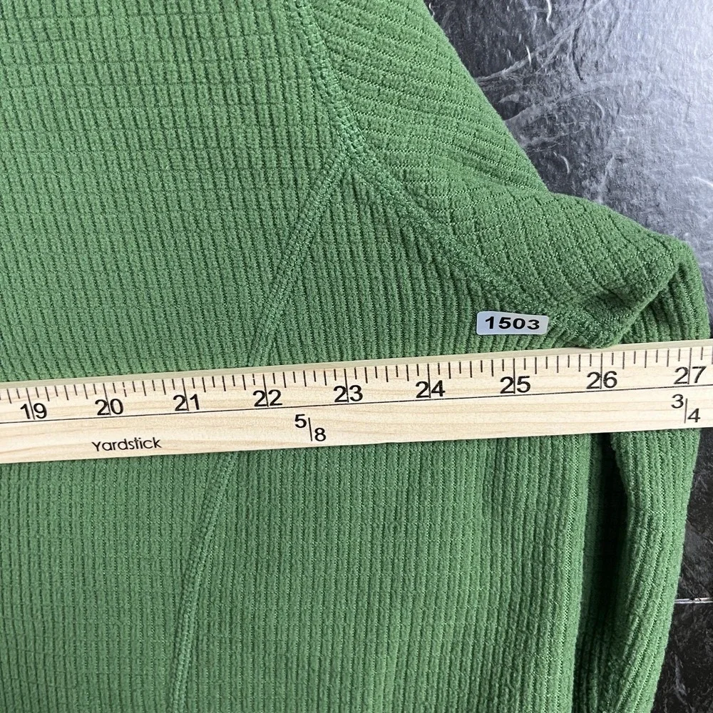 The North Face Men's Green Quarter Zip Sweatshirt XL